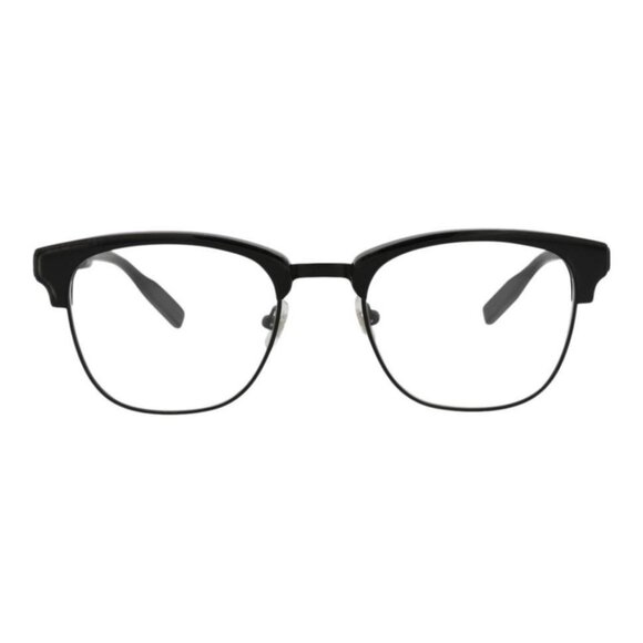 Montblanc Mens Square/Rectangle Black Black Transparent Fashion Designer Eyewear - Picture 1 of 4